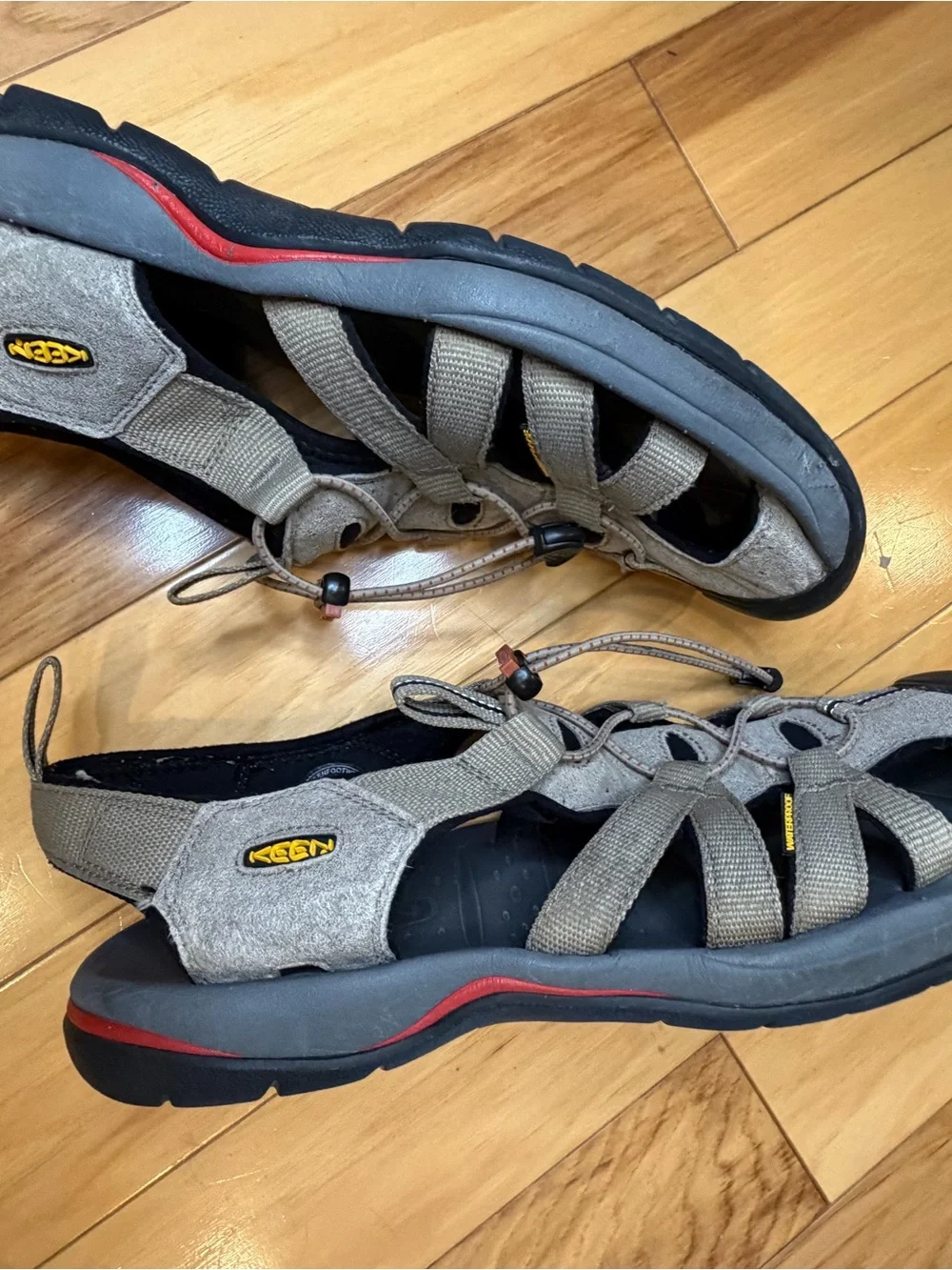 KEEN Newport H2 Men’s Waterproof Sandals Sz 11.5 Taupe Gray Hiking Water Shoes